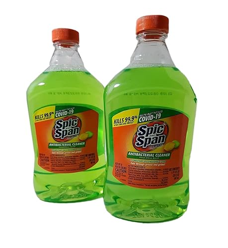 Spic & Span Spic And Span Everyday Multipurpose Liquid Cleaner, Dilutable Multi-Surface & Floor Cleaner Refills, Fresh Citrus Scent - Two 20 FL OZ
