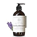 Rowe Casa Organics Bergamot and Lavender Laundry Detergent Liquid - Natural Liquid Washing Detergent with Floral, Sweet, and Fresh Scent - 16 Oz Pump