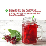 Plant Gift Roselle Hibiscus, Hibiscus Tea, Hibiscus Flowers Roselle Tea, 100% Natural Roselle Whole Flowers - Non-GMO - Caffeine-free - 50G/1.76oz