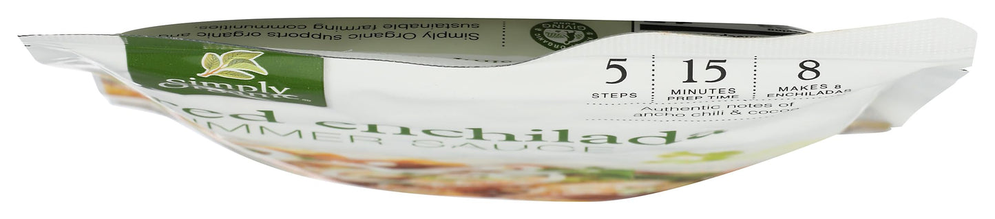 Simply Organic Red Enchilada Simmer Sauce, Certified Organic | 8 oz