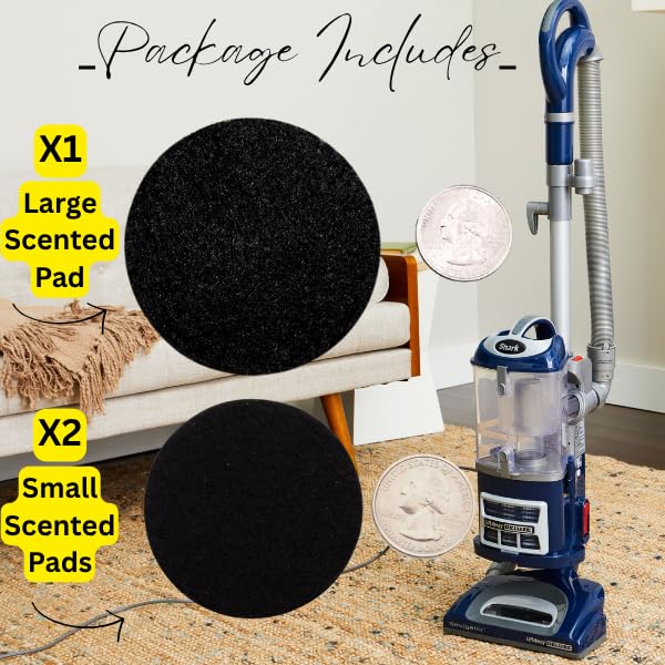 Vacuum Odor Eliminator Scent Pads - Vacuum Deodorizer & Air Freshener for Upright, Stick, Bagless & Robot Vacuums | Safe for Kids & Pets | Lilac in