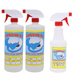 STINGRAY SPOT REMOVER Combo Kit Includes 32 Fl Oz 2-Pack and 16 Fl Oz Single | Advanced, Eco-Friendly Multi Surface Stain Removal
