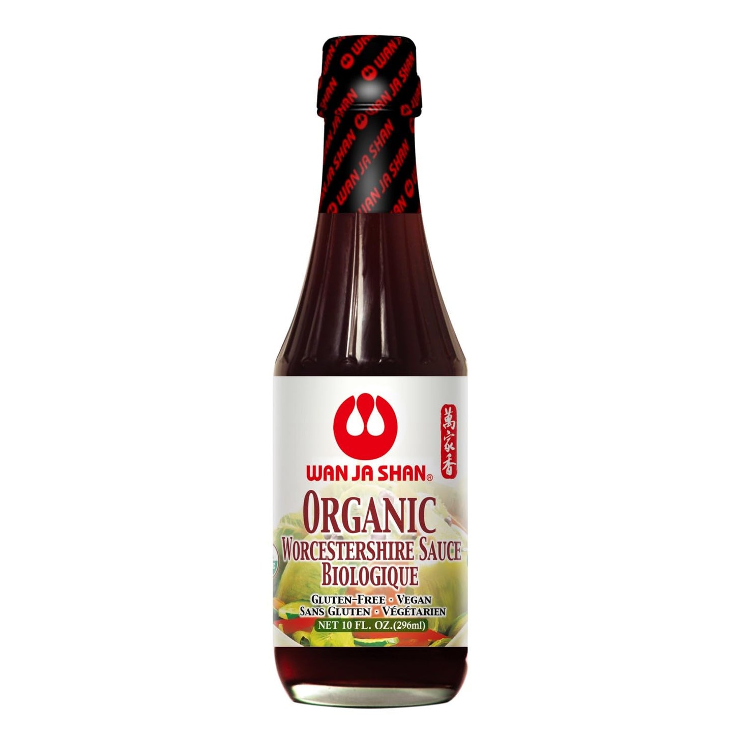 Wan Ja Shan Organic Worcestershire Sauce USDA Organic, Umami-Rich Flavor | Marinade, Glaze, Dressing & Dipping Sauce | Non GMO, Vegan, Kosher Parve