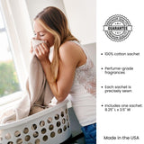 Le Blanc® White Flowers Pack Dryer Sachet - Luxury Scented Fabric Sachet for Your Dryer (1 Pack)
