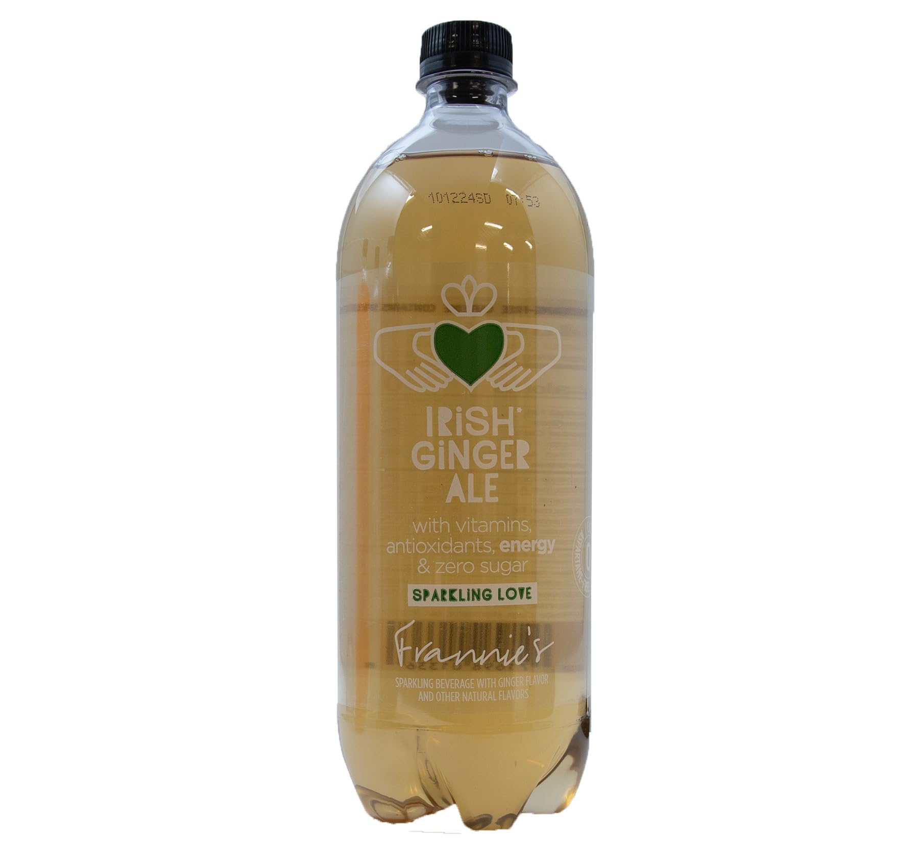 KauffmanTreats Frannie Sparkling Beverage, Irish Ginger Ale, 1 Liter (Pack of 4)