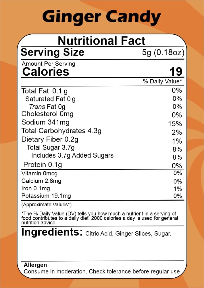 SMIBZE Natural Ginger Candy 150 GM (Pack of 1) SMIBZE