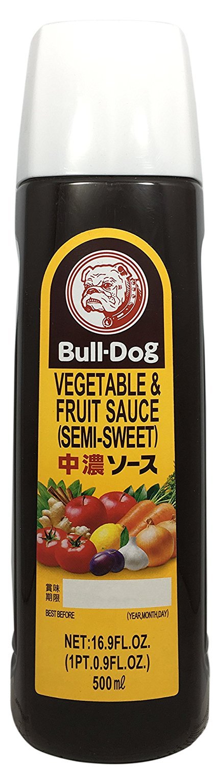 Bulldog Vegetable and Fruit Semi-Sweet Sauce,16.9 Ounce