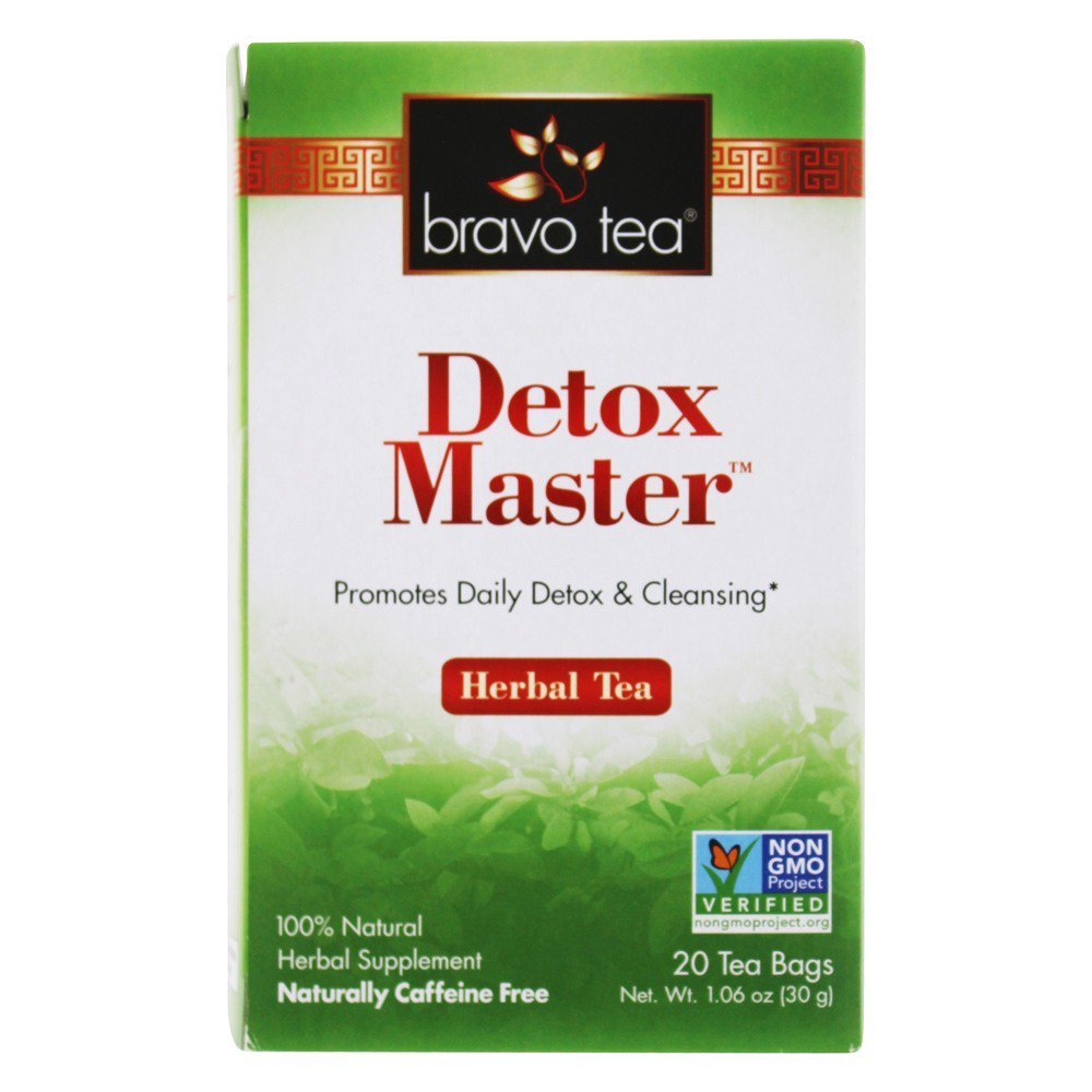 Bravo Tea Triple Detox Herbal Tea Caffeine Free, 20 Tea Bags
