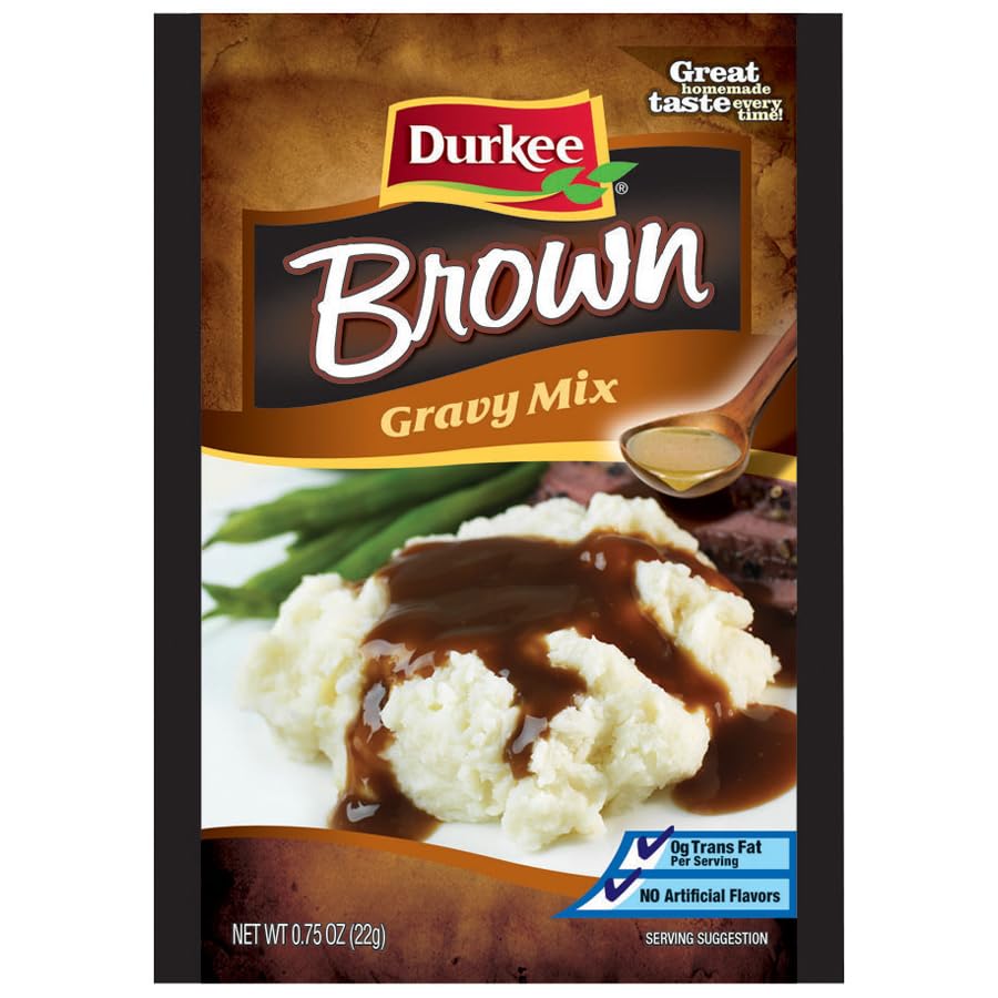 Durkee Brown Gravy Mix, 0.75 Ounce Packet