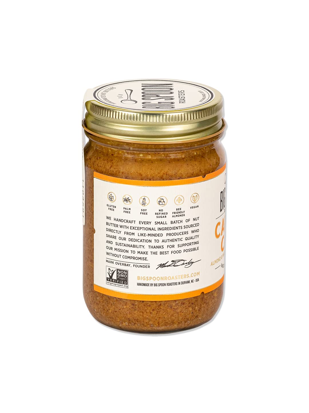 Big Spoon Roasters Carrot Cake Almond Butter With Sea Salt - Keto Friendly, Low Sugar Almond Butter - Crunchy & Bee-Friendly Almonds - Gourmet, Vegan