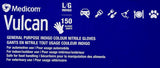 Medicom Vulcan Nitrile Gloves, 150 Count Large