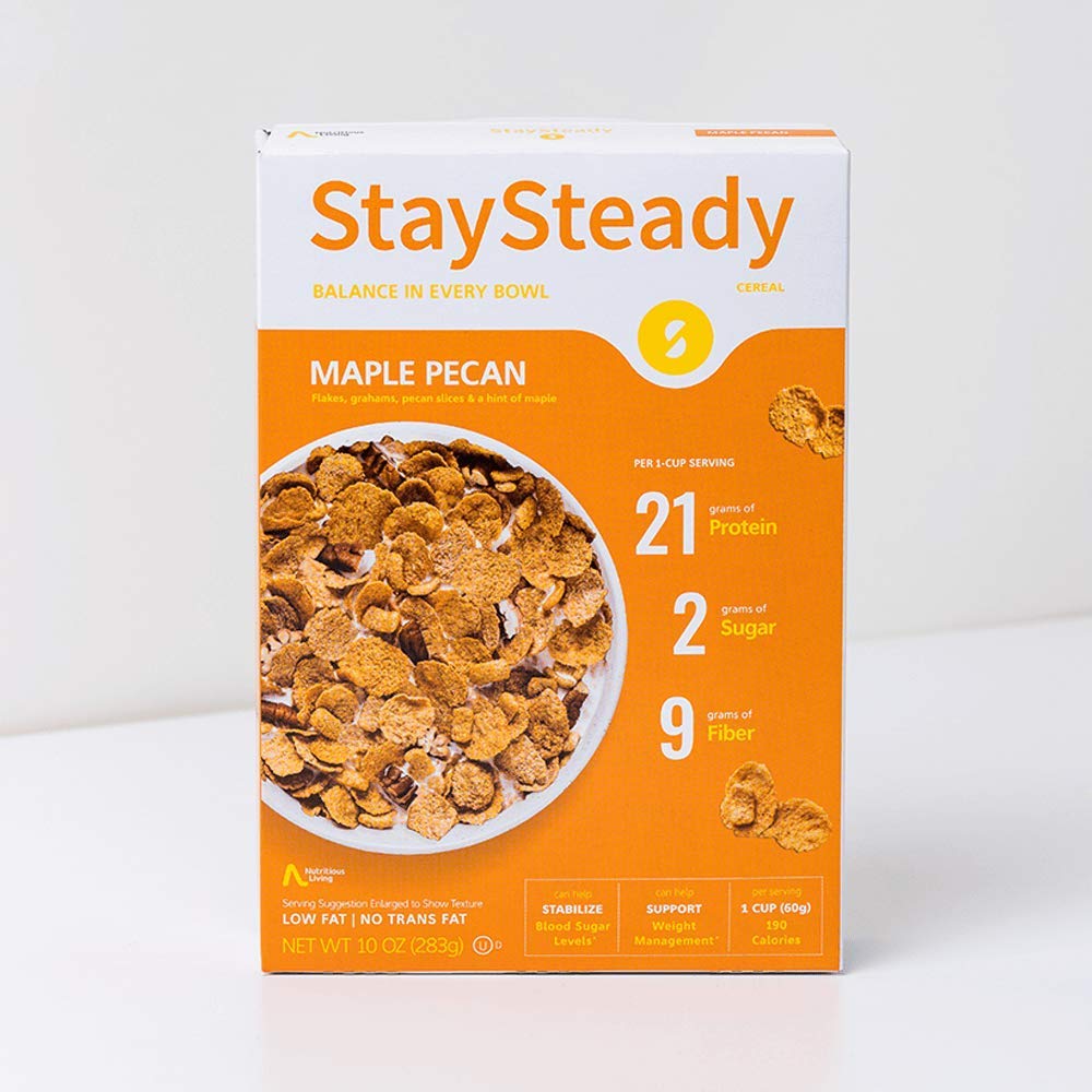 Nutritious Living StaySteady, Maple Pecan Cereal, 10 oz