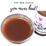 Bad Byron's Butt Rub Competition Barbeque Sauce, 14 oz | Tomato-Based BBQ Sauce | Sweet Heat & Tangy Flavor | Perfect for Grilling & Smoking (14 Ounce