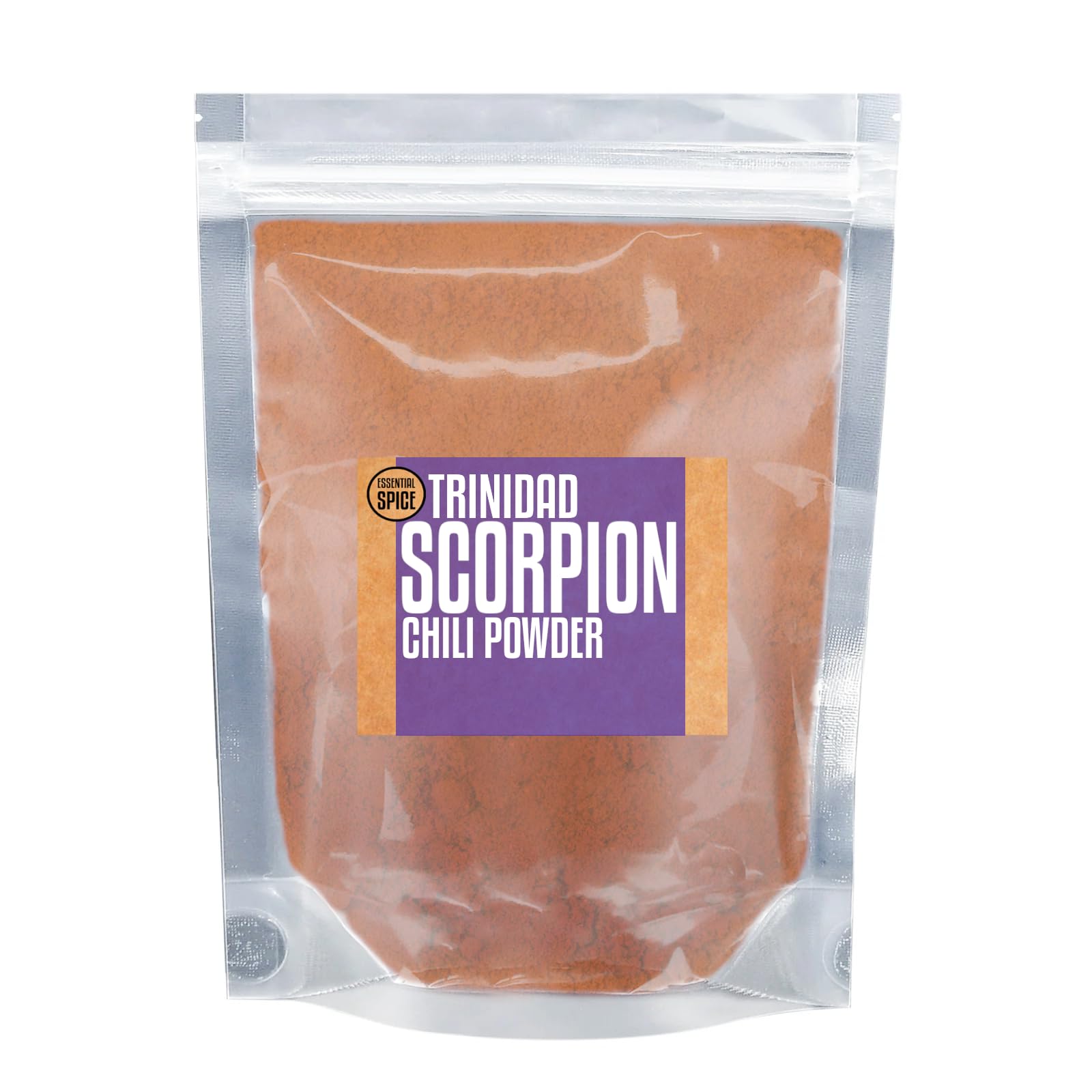 Essential Spice Trinidad Scorpion Powder, 1 lb - Insanely Hot, Fruity & Smoky Flavor - Ultra-Hot Chili Powder for Extreme Heat in Sauces, Rubs & Spicy