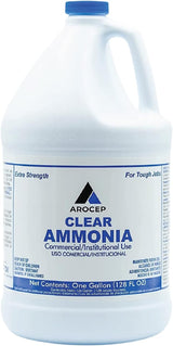 Elite Tool Center 4 Pack 1 Gallon Clear Ammonia Cleaning Solution Multi-Purpose Liquid 128oz Bottles