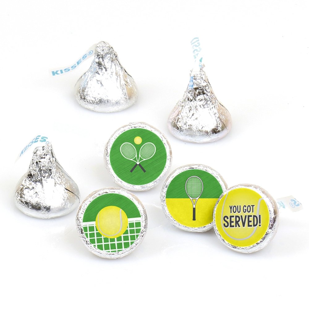 You Got Served - Tennis Party Favors - Round Candy Stickers - 108pc