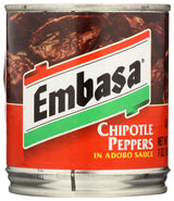 Embasa Chipotle Peppers in Adobo Sauce, 7 oz, Pack of 2