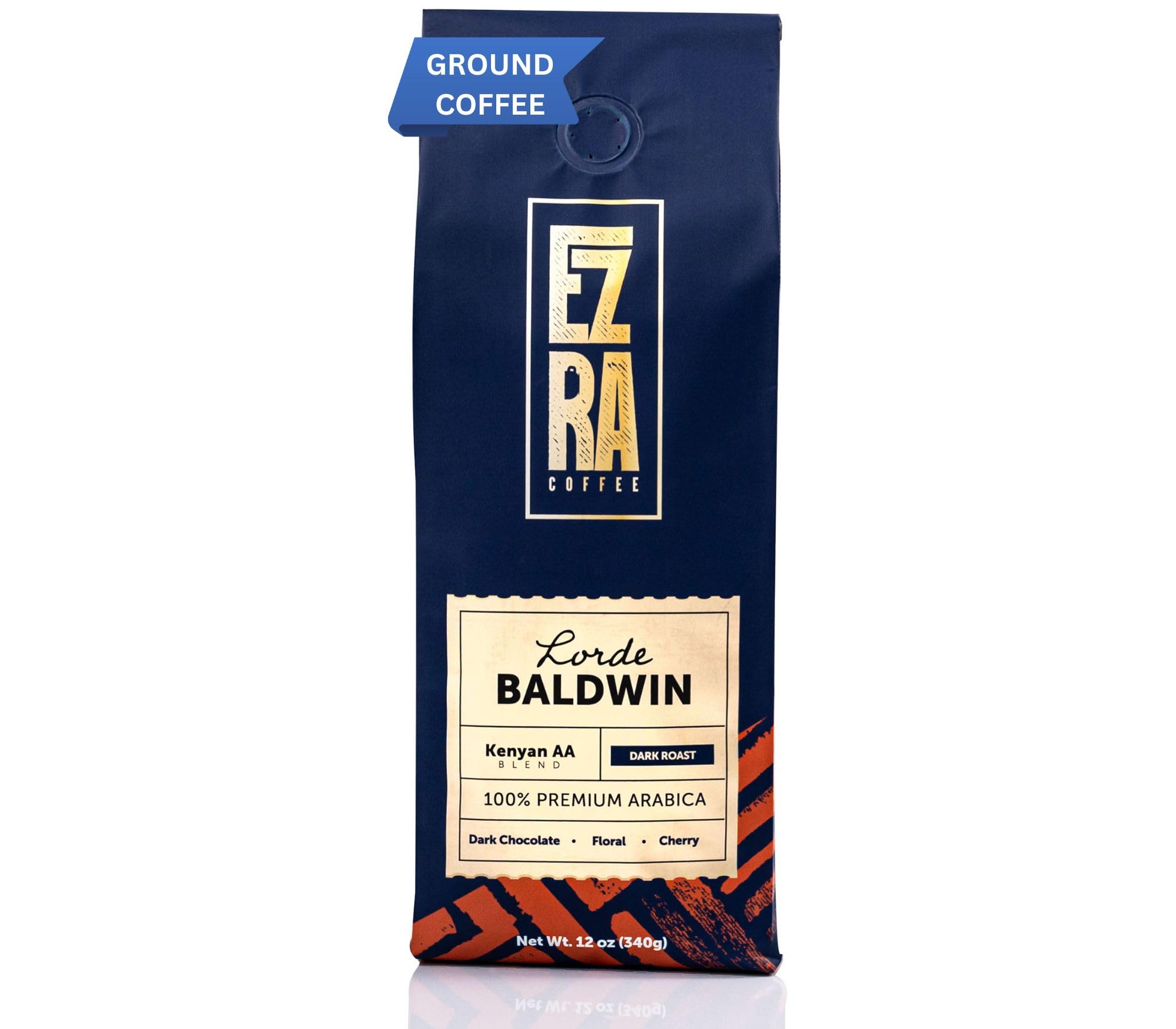 Lorde Baldwin - Dark Roast Ground Coffee - 12 ounce