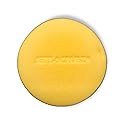 Jetz Scrubz Fashionable Scratch-Free Round Kitchen Scrubber Sponge (1-Pack, Yellow)