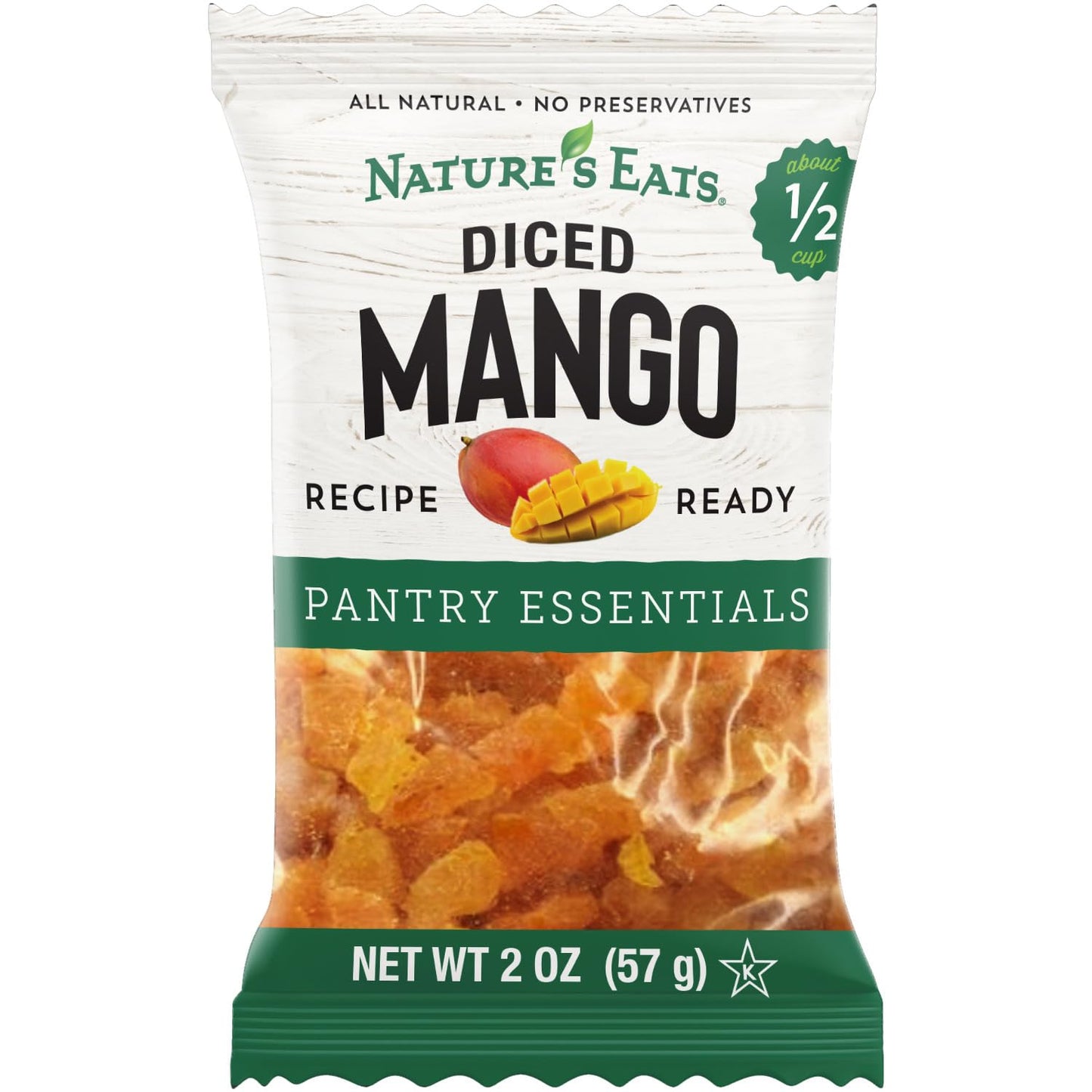 Nature's Eats Diced Mango, 2oz