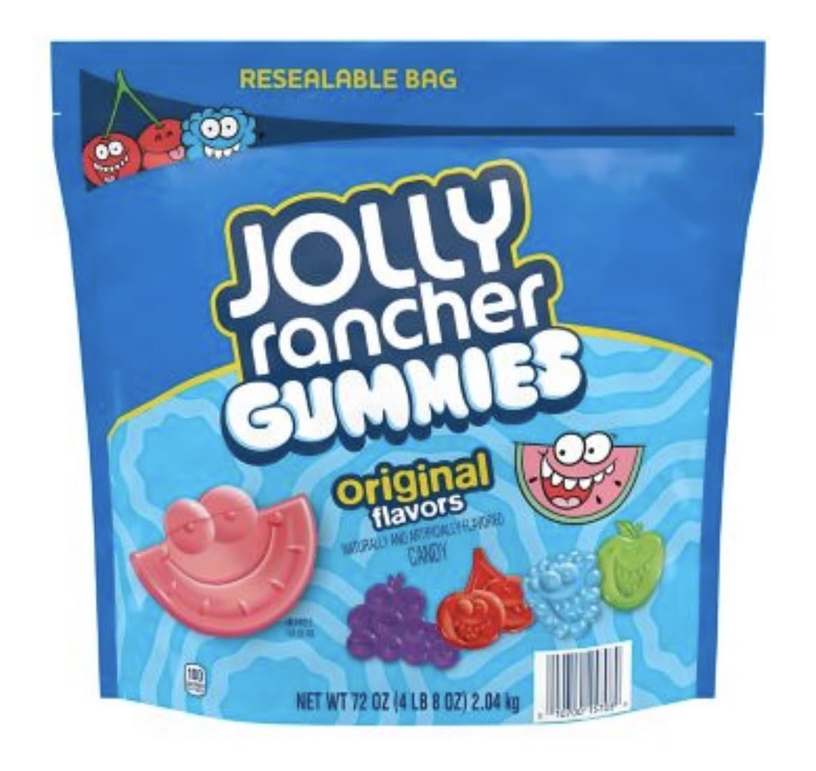 Maryse's Place JOLLY RANCHER Gummies Assorted Fruit Flavors Gummy Candy Bag, 72 oz
