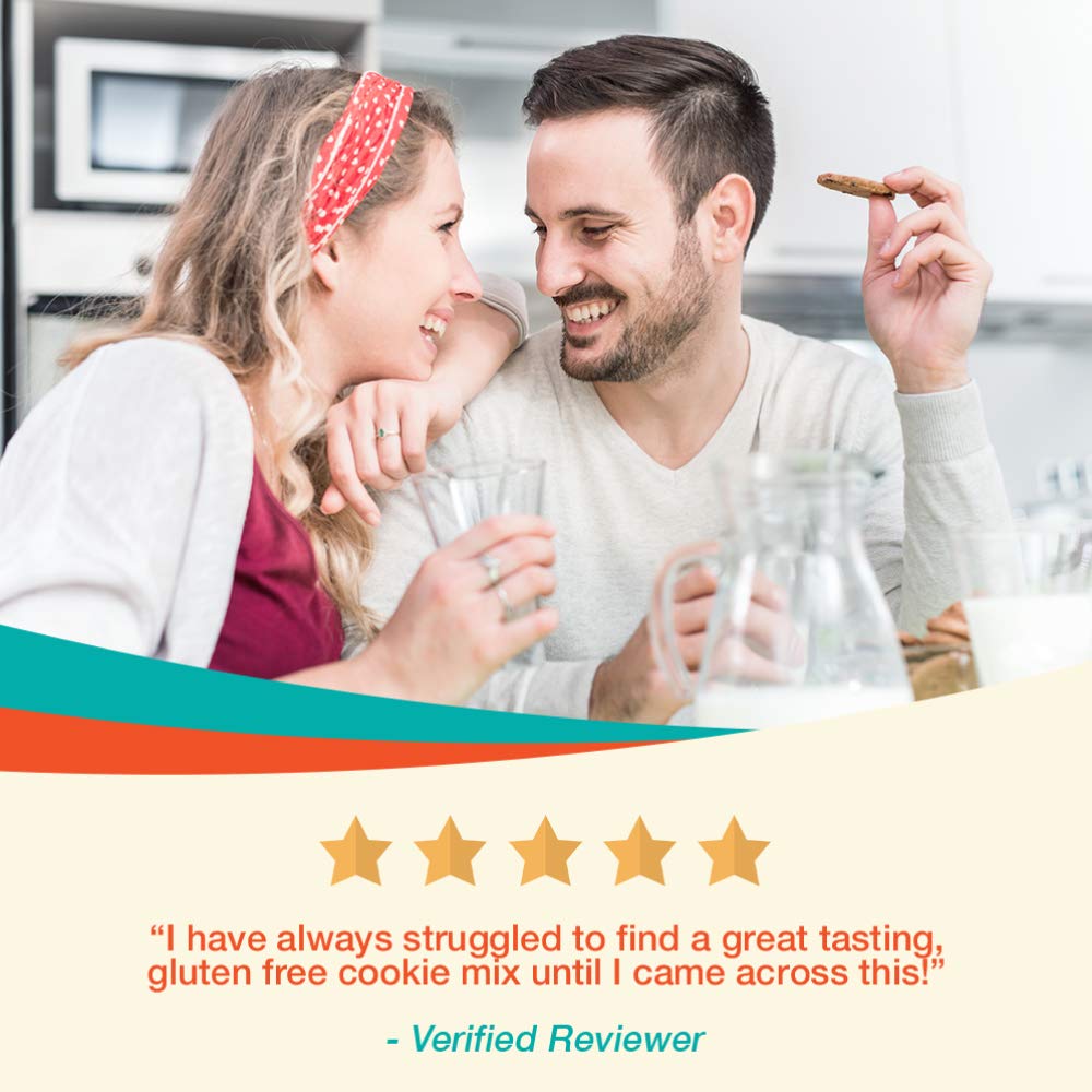 Heartland Gourmet - Gluten Free Chocolate Chip Cookie Mix - Soft and Chewy - Certified Gluten Free - All Purpose - Safe for Celiac Diet