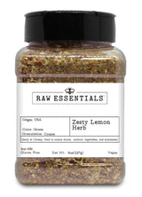 Raw Essentials Zesty Lemon Herb - Zesty and Citrusy Flavor for Chicken, Fish, Veggies, Stir-Fries, & Marinades - Non-GMO, Gluten-Free, Vegan - 8 Ounce