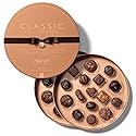 Ethel M Chocolates Classic Collection 32 Piece Premium Milk and Dark Chocolate Assortment in Round Copper Gift Box - Chewy Caramel, Macadamia, Pecan