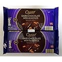 Choceur Dark Chocolate with Almonds Smooth Dark Chocolate with Roasted Almonds 49% Cocoa 5.29oz 150g (Pack of Two)