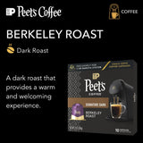 L'OR Barista Coffee Pods, 10 Count Peet's Berkeley, Single-Serve Aluminum Capsules Compatible with the L'OR BARISTA System, 10 Count (Pack of 1)