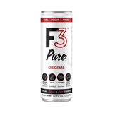 F3 Pure Sparkling Energy Drink Variety Pack, Original, Citrus Clarity, Tropical Theory & Strawberry Lemonade, 120mg Green Tea Caffeine with BCAAs