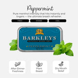Barkleys Peppermint Breath Mints - Breath Mint, Mints Travel Size, After Dinner Mints, Peppermints Breath Freshener, Peppermint Candy in Reusable