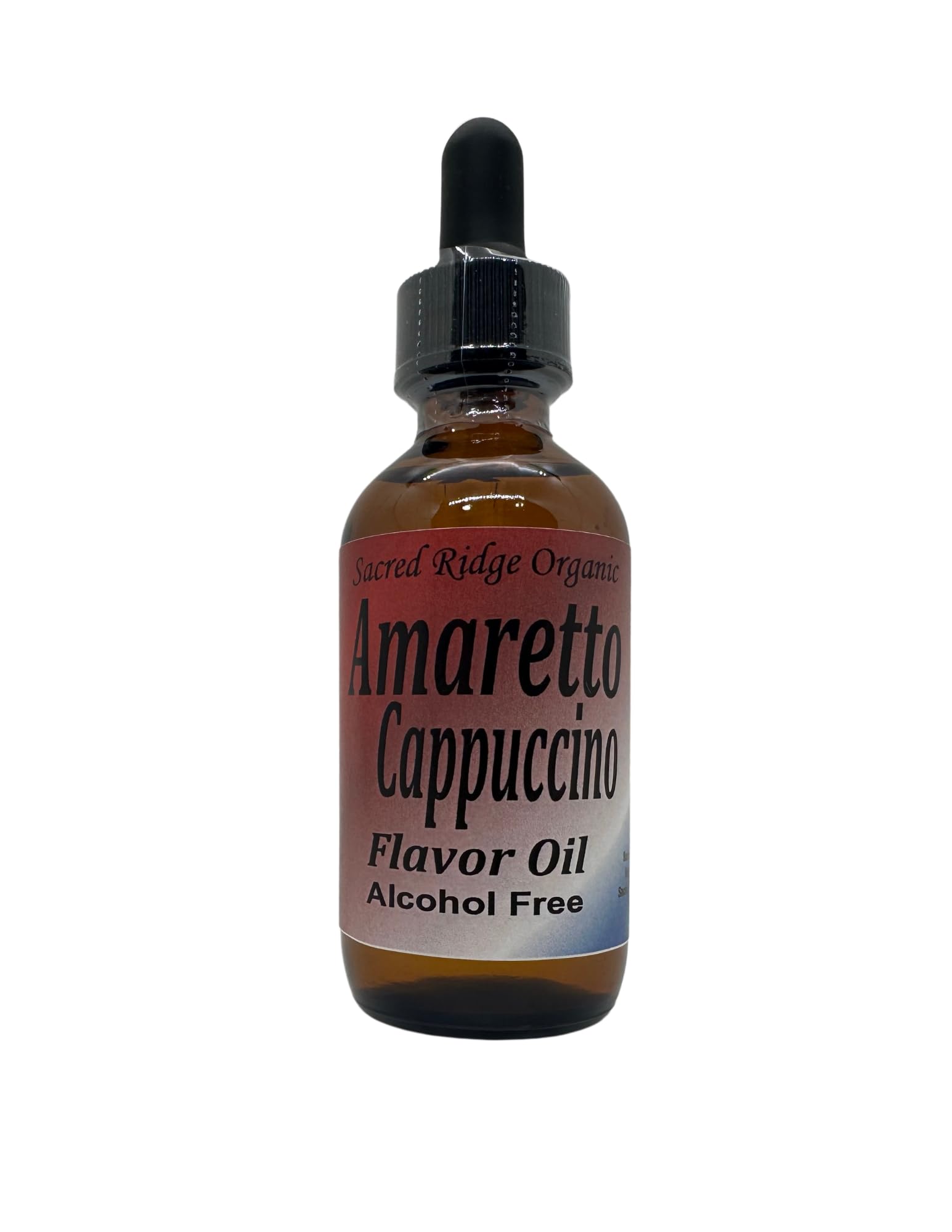 Amaretto Cappuccino Flavor Extract Organic 2 oz - Water Soluble, Sugar Free Flavor Drops for Tea, Coffee, Drinks, Baking, Ice Cream, Natural Food