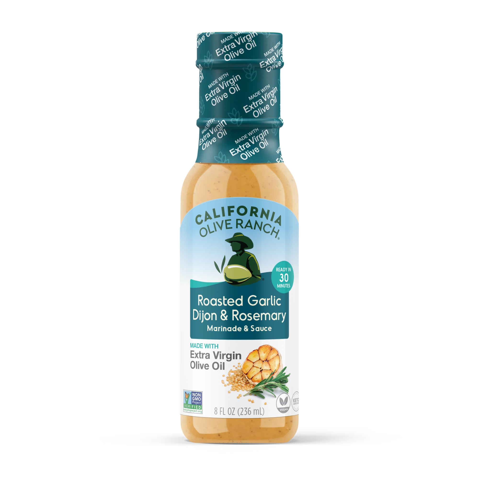 California Olive Ranch Roasted Garlic Dijon & Rosemary Marinade & Sauce, 8 FZ