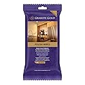 Granite Gold Polish Wipes Streak-Free Shine for Granite, Quartz, Marble, Travertine, Natural Stone Countertops, 18 Count, 1-Pack