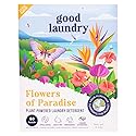 Good Laundry Detergent Sheets - Flowers of Paradise Scented (60 Loads) - Eco-Friendly Laundry Detergent Sheets, Hypoallergenic, No Plastic Jugs or