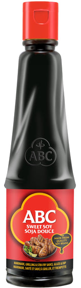 ABC Sweet Soy, Black Dark Marinade, 20.3 Oz, Savory Sauce, Dip, Stir-fry, Glaze, Vegan, No MSG, Plant-based, Halal, Umami Flavor, Indonesian Kecap