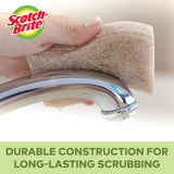 Scotch-Brite Greener Clean Non-Scratch Scrub Sponges, For Washing Dishes and Cleaning Kitchen, 12 Scrub Sponges