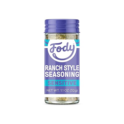 Fody Foods Ranch Seasoning, 1.1 Oz, Garlic and Onion Free, Low FODMAP Certified, Gut & IBS Friendly, Vegan, Non-GMO, Gluten Free, Keto Friendly