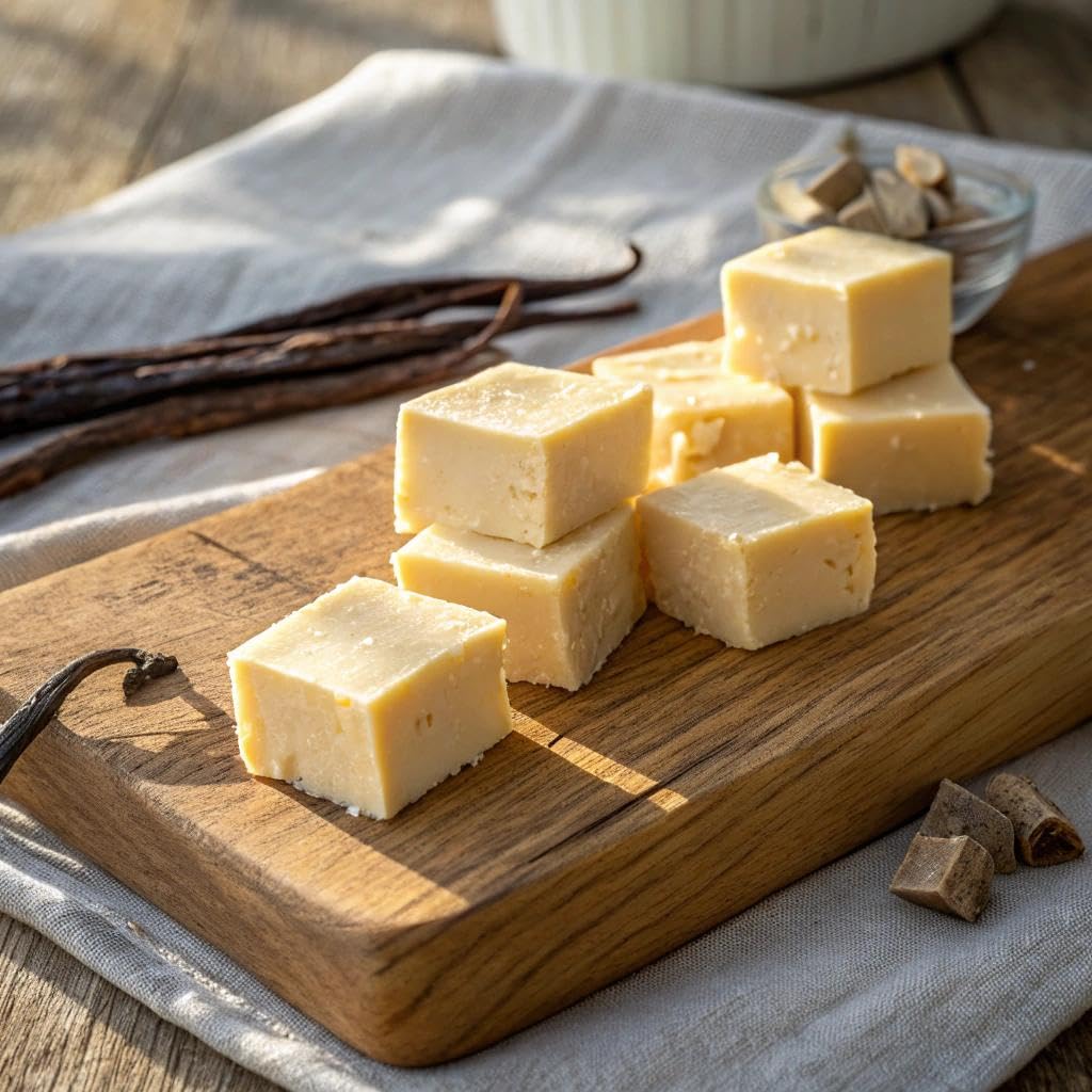 Valley Fudge, Vanilla Fresh Artisan Fudge, Real Butter, Gourmet Candy, Half Pound Package