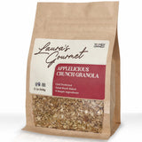 Laura's Gourmet Granola AppleLicious Crunch, 2 lb, Gluten-Free Oats, Vegan, Dairy & Soy Free Snack, Organic Agave, Cinnamon Diced Apples, Artisan