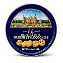 Heavenly Bites Danish Style Butter Cookies in Metal Tin 24 Oz