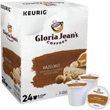 Gloria Jean's Coffees Hazelnut, Single-Serve Keurig K-Cup Pods, Flavored Medium Roast Coffee, 24 Count