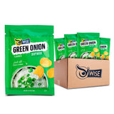 Wise Snacks Green Onion Dry Dip Mix 0.5 oz (12 Packets) - Gourmet Seasoning Blend for Snacks, Appetizers, and Party Platters, No Artificial Flavors