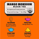 Top of the Mornin' Mango Monsoon Black Tea By Jacksepticeye | Black Tea With Hints of Mango and Calendula | Pyramid Tea Bags | 22 Count