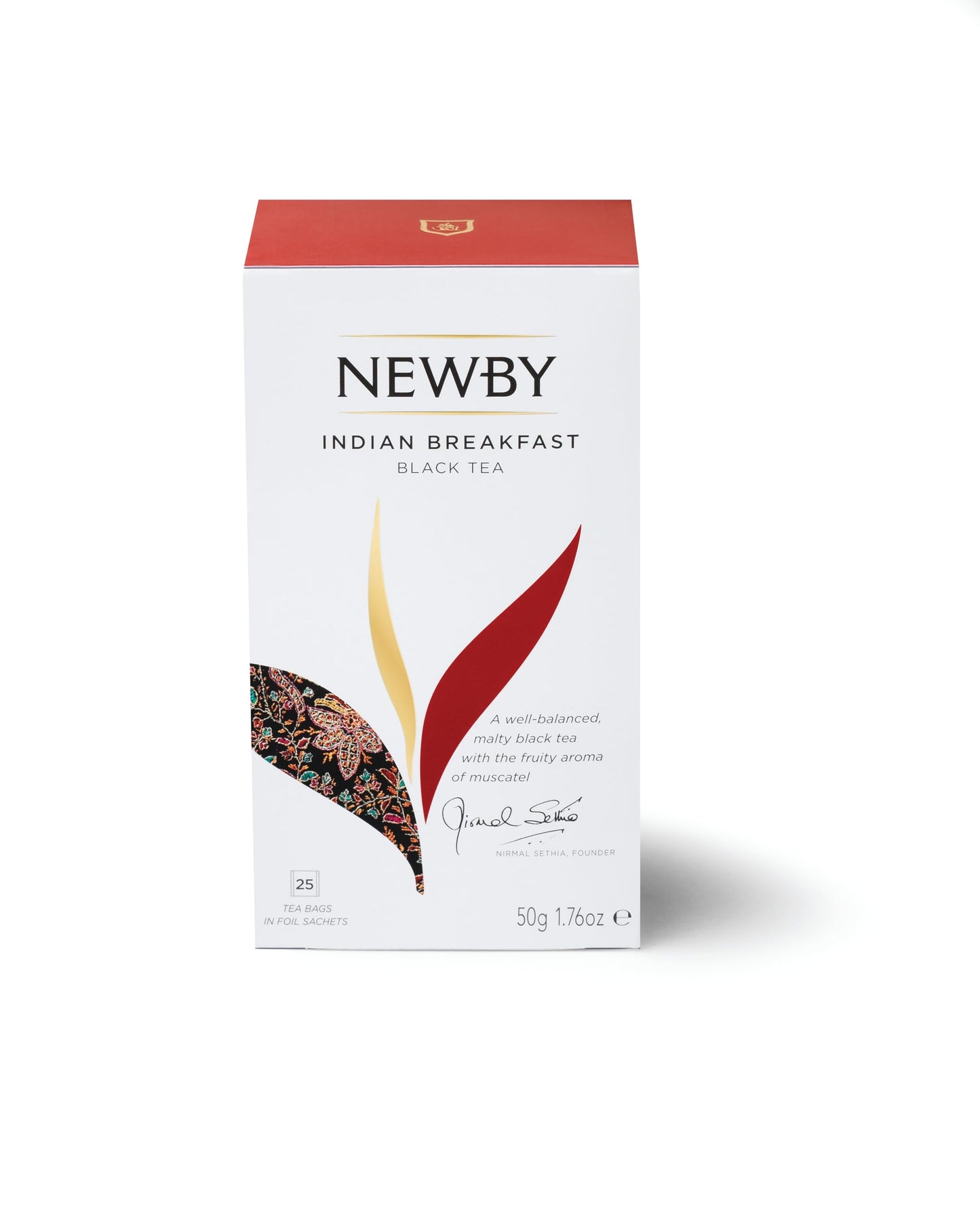 Indian Breakfast Samplers - 25 Individually Wrapped Black Tea Bags - Robust & Aromatic Flavor by Newby Teas