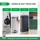 ACT Trash Deodorizer and Cleaner | Eliminates Odors Controls Garbage Sludge | for Garage and Outdoor Bins | Dry Powder Eco-Friendly 10lb