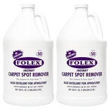 FOLEX 128 oz Instant Carpet Spot Remover Carpet Cleaner Gallon Refill - Removes Pet Accidents, Grease, Red Wine and More - 2 Pack