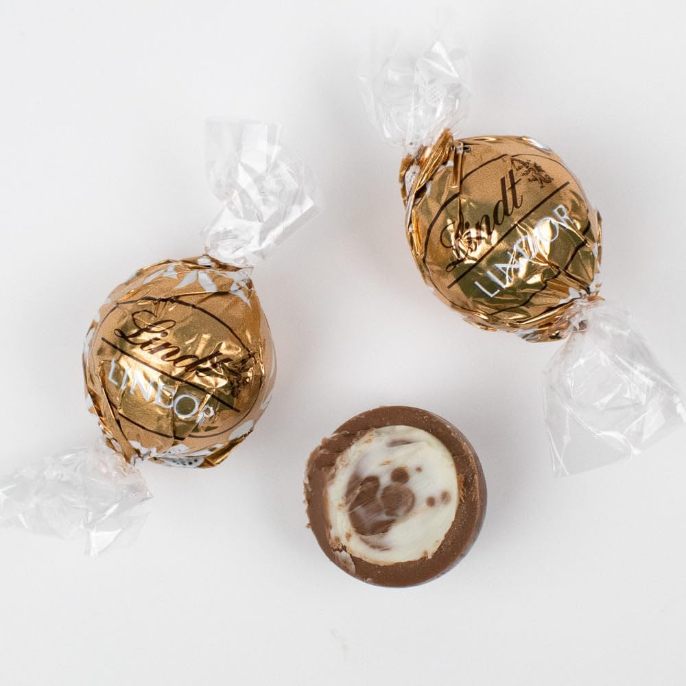 27ct Gold Fudge Swirl Chocolate Bulk Wrapped Candy Truffles (12oz Bag)