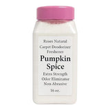 Roses Natural Carpet Deodorizer Powder - Pumpkin Spice Scent, Long-Lasting Odor Eliminator, Plant-Based & Pet Safe, Easy to Vacuum, Fall Home